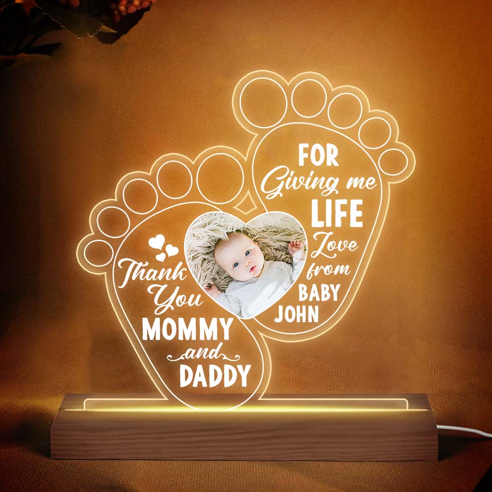 Personalized Gift For Dad You Are The World Plaque LED Lamp Night Ligh -  Famvibe