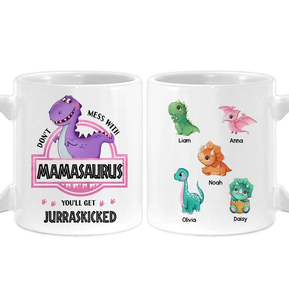 Personalized Gift Dadasaurus Colorful Mug 25419 - Famvibe