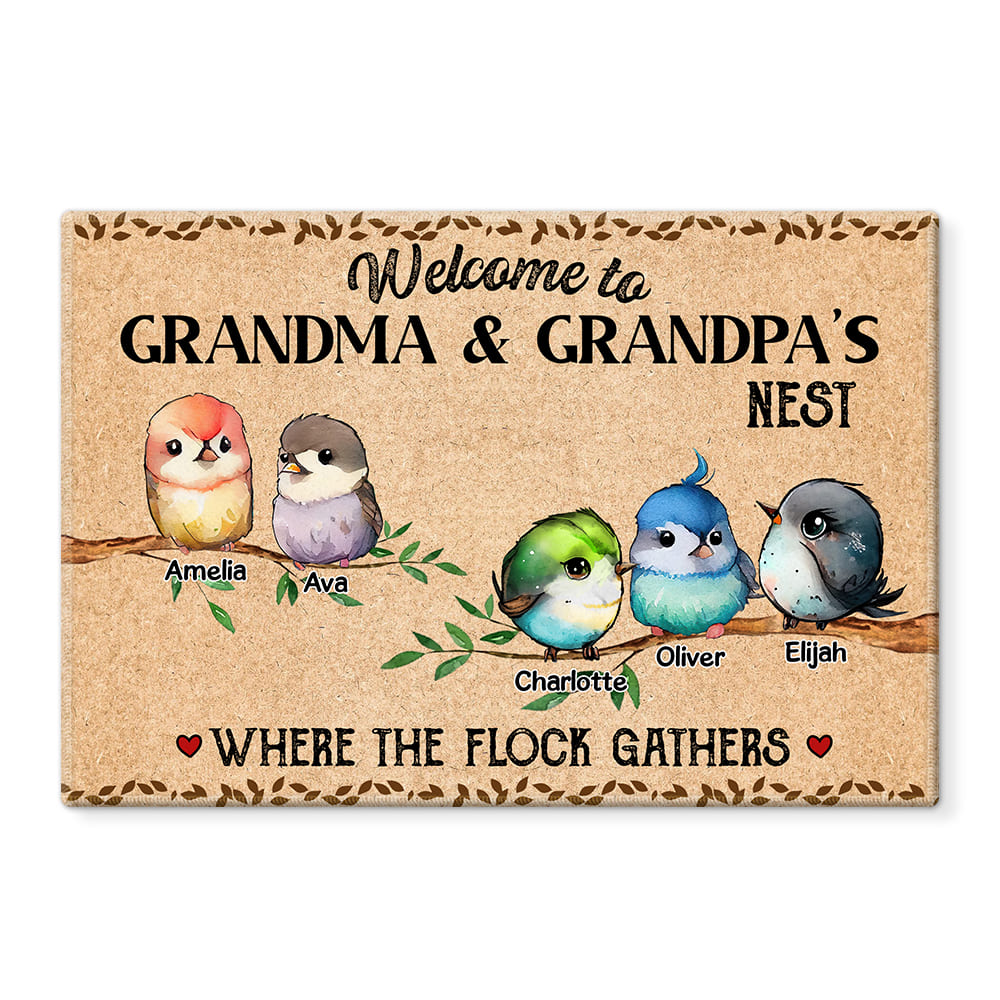  Customizable Grandparent's Day Gift for Grandparents, Nana and  Papa's House, Grandpa Grandma Doormat, Nanny, Nana