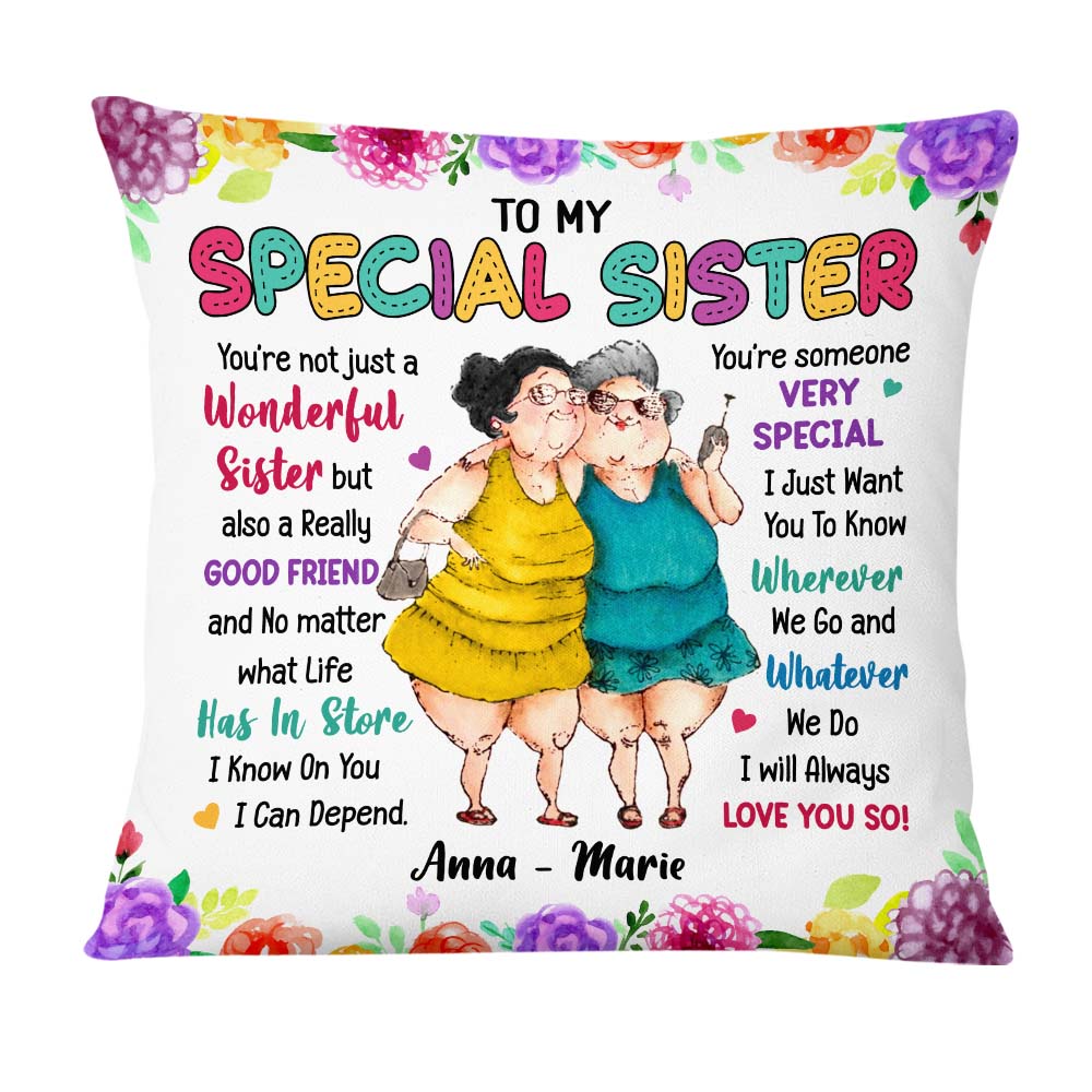 Amazon.com: 46Custom Personalized Square Pillow for Bestie Sister from  Friends Family I Would Punch Her in The Face Heart Vintage Background  Custom Name Photo Bestfriends Gifts Sofa Couch Cushion On Birthday :