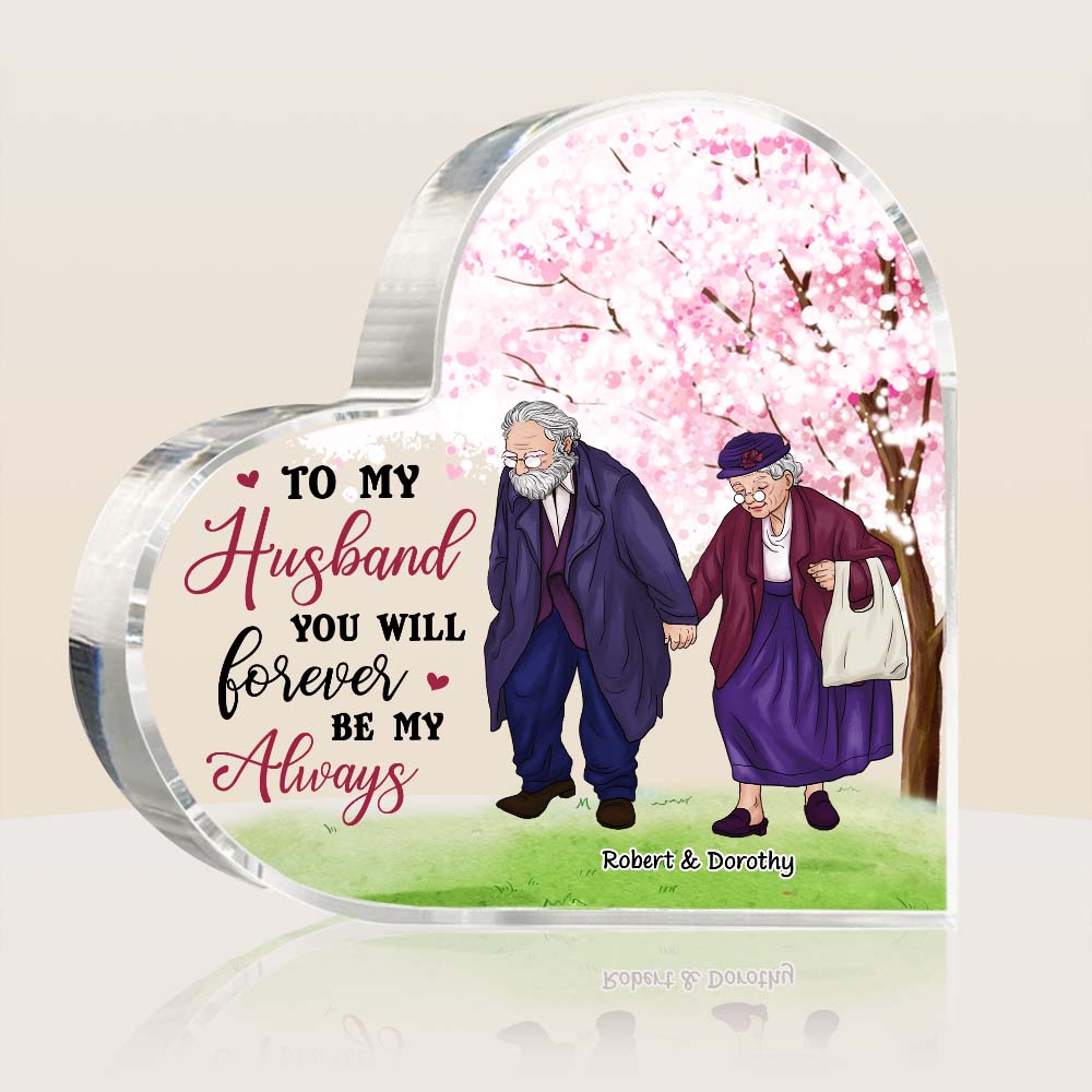 Amazon.com: SANDJEST Personalized Old Couple Custom Ornament Lovers  Boyfriend Girlfriend Married Couple Gift Ideas Xmas Circle Ceramic Ornament  : Home & Kitchen