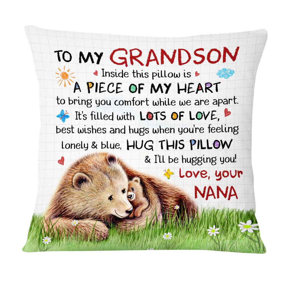 Personalized Gift For Grandson Baby Shark Hug This Pillow 27887 - Famvibe