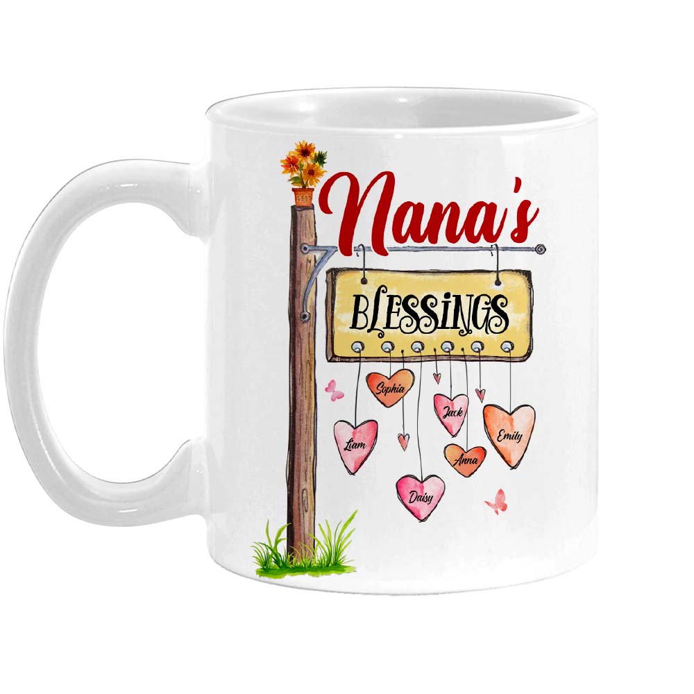 Blessed Mamaw Personalized Mug -   Mugs, Custom mugs, Personalized  mother's day gifts