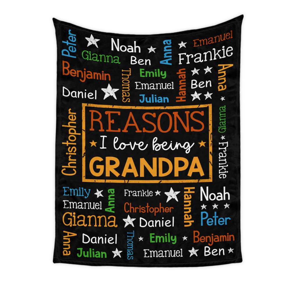 Personalized Fishing Dad Grandpa Letter Blanket MY292 95O47 - Famvibe