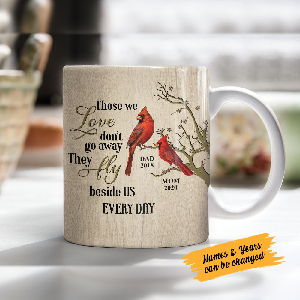 Cardinal Always With You Marble Tribute Keychain