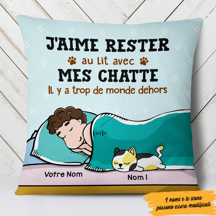 Personalized French Cat Mom Chat Pillow Mr302 29o47 Famvibe