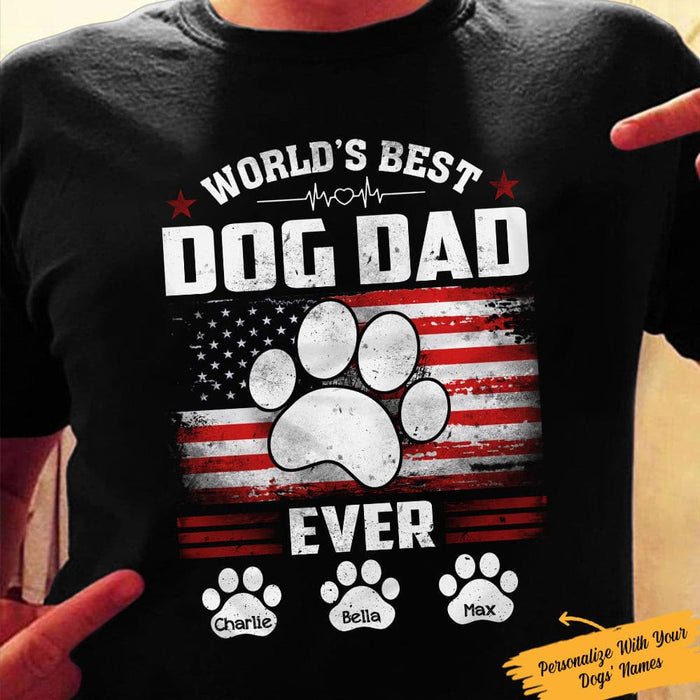 best dog dad ever shirt personalized