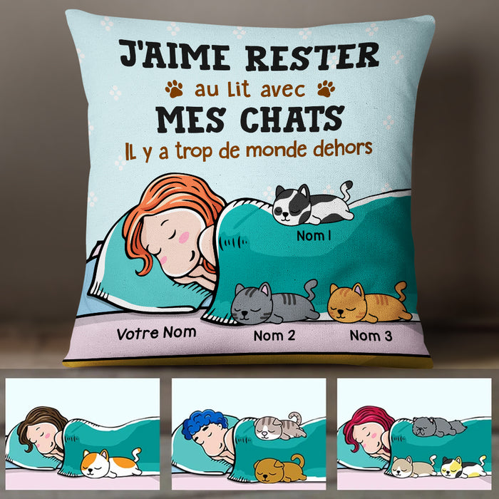 Personalized French Cat Mom Chat Pillow Mr302 29o47 Famvibe