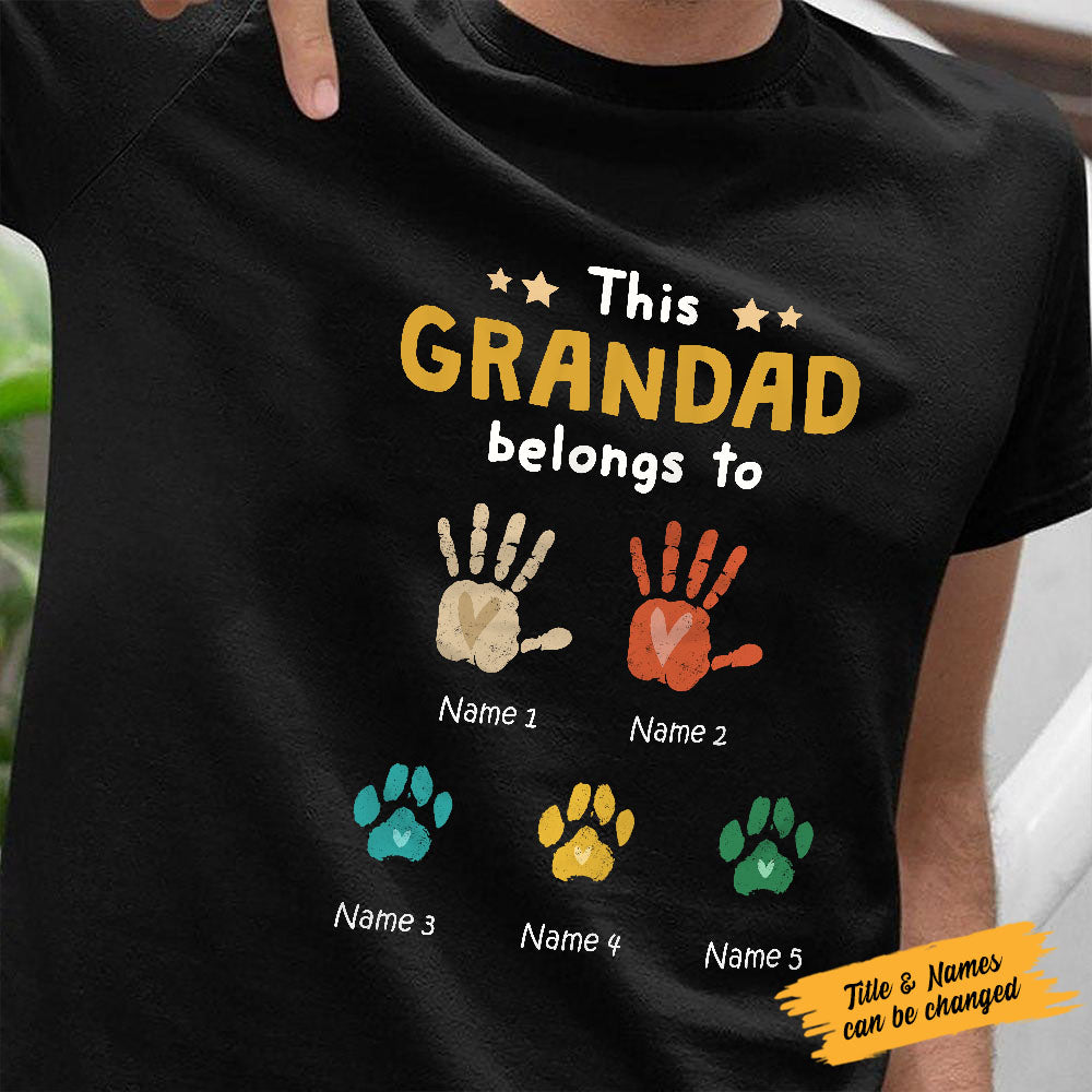 This Grandpa Belongs To T-Shirt Famvibe
