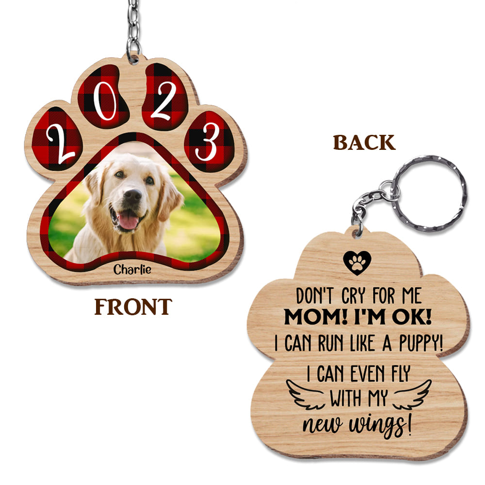 Personalized Dog Mom Gifts Tagged Portrait Card - Famvibe