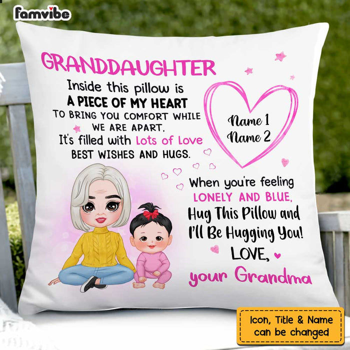 Personalized Granddaughter Hug This Pillow FB163 95O57 - Famvibe