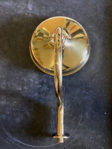 Laquered brass shower head