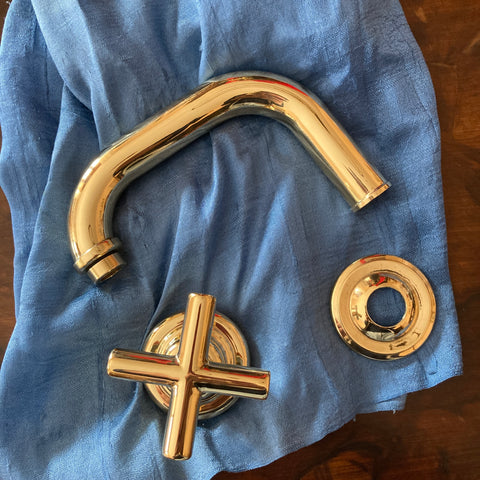 Handcrafted brass taps