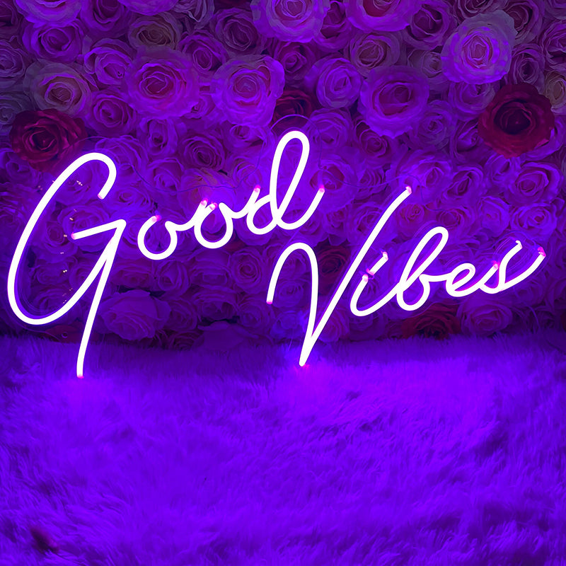 good vibes neon signs