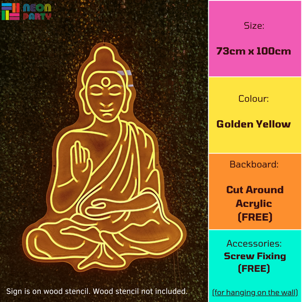 Personalised Buddha sign's product specifications