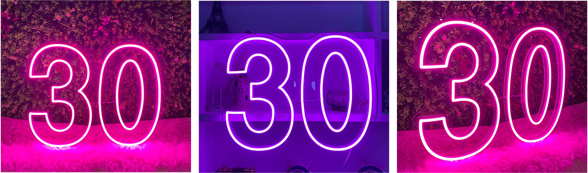 30th birthday neon sign