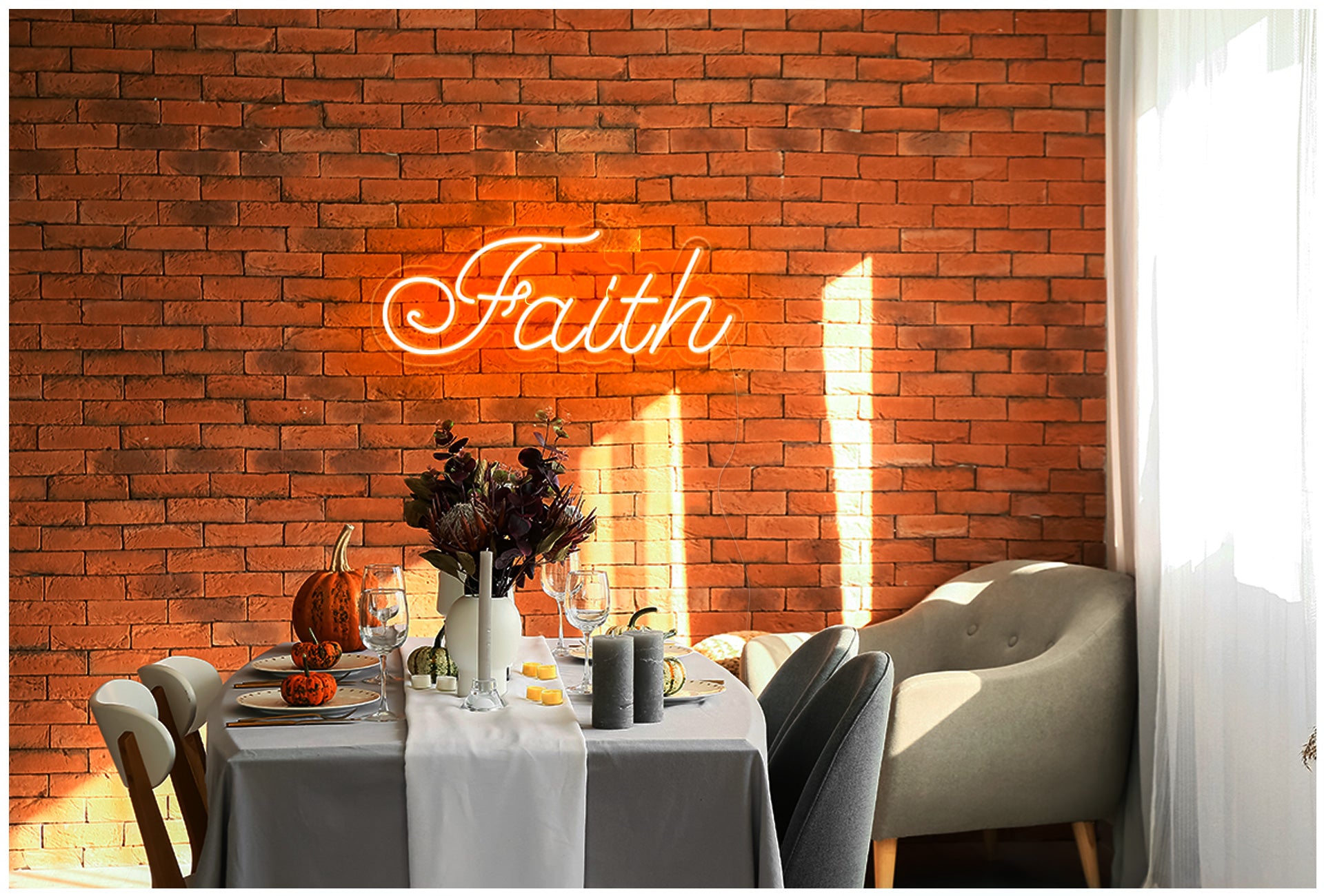 Faith neon light