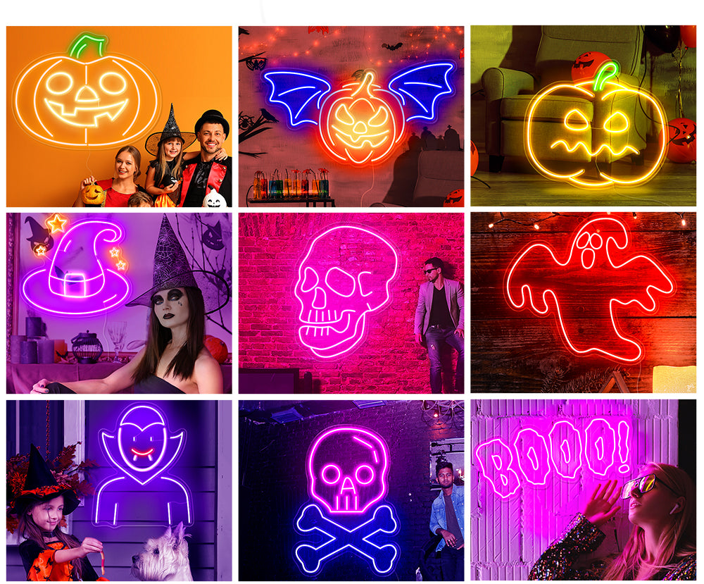 Halloween neon signs