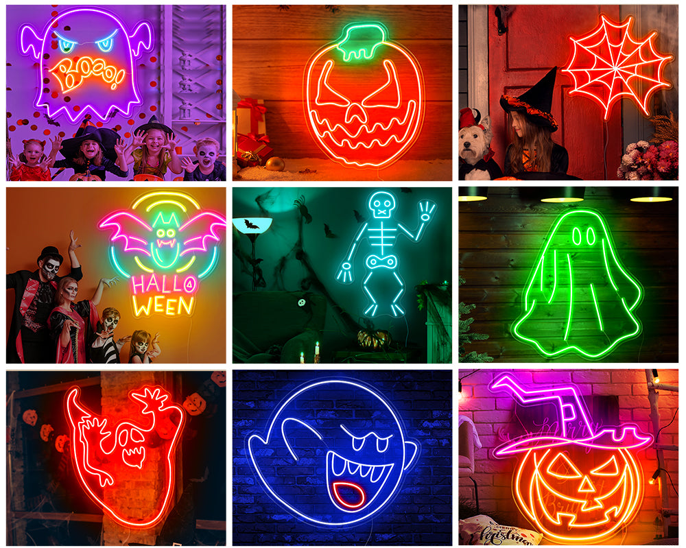 Creative halloween neon light