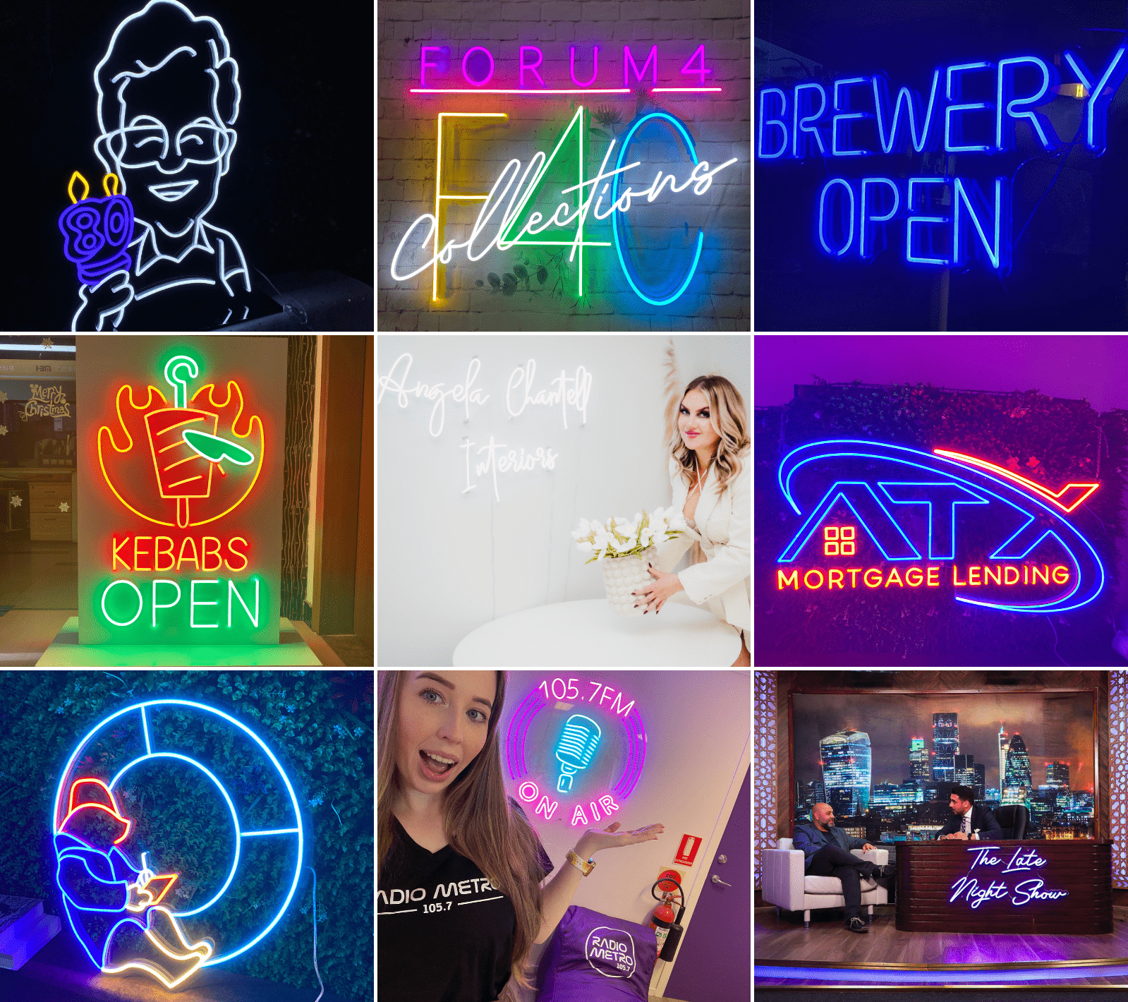 business led neon sign