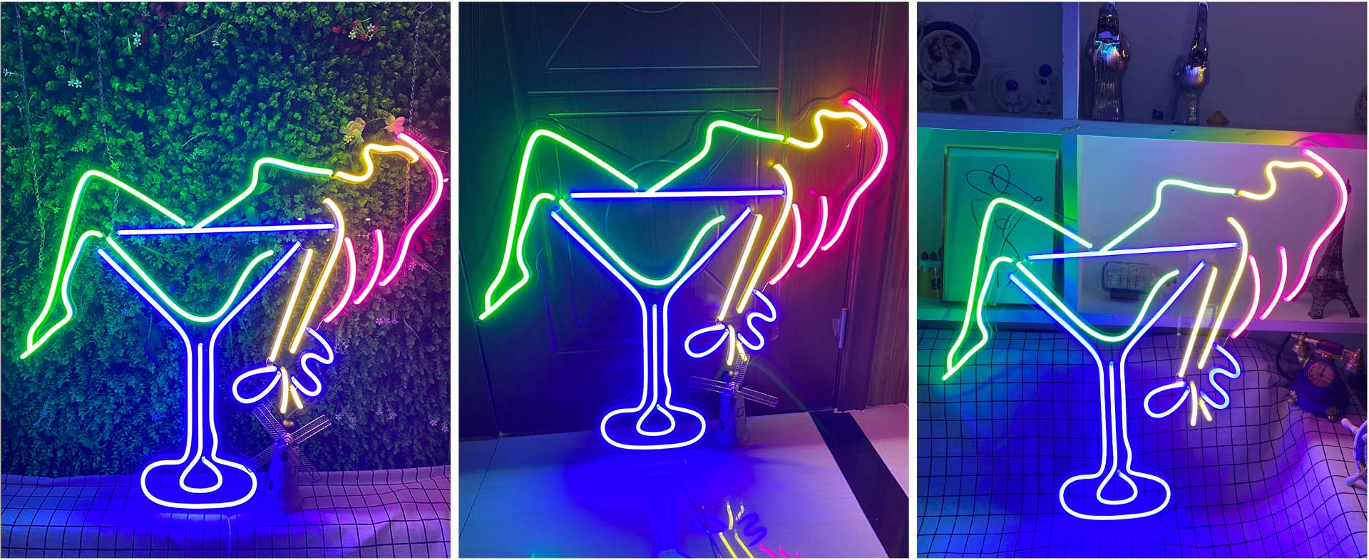 funny colourful bar signs