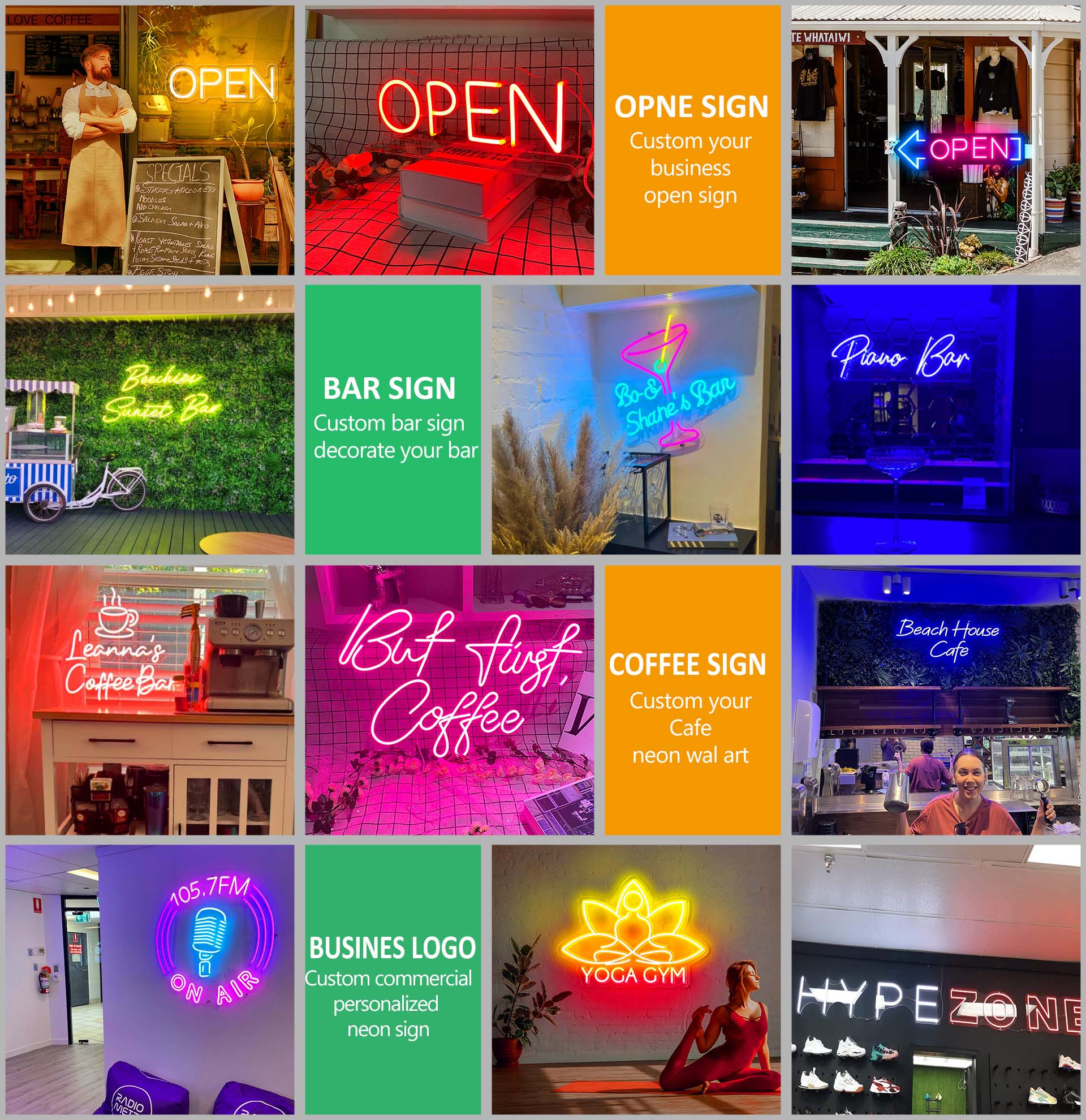 custom commercial neon sign