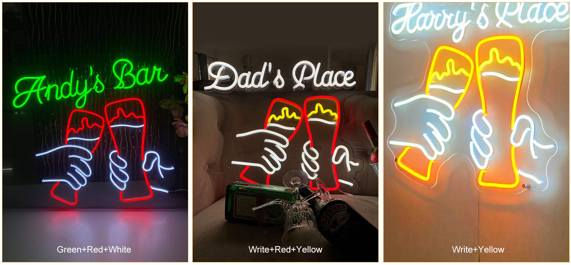 customizable bar neon sign colour