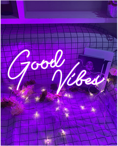 good vibes neon light-NeonpParty