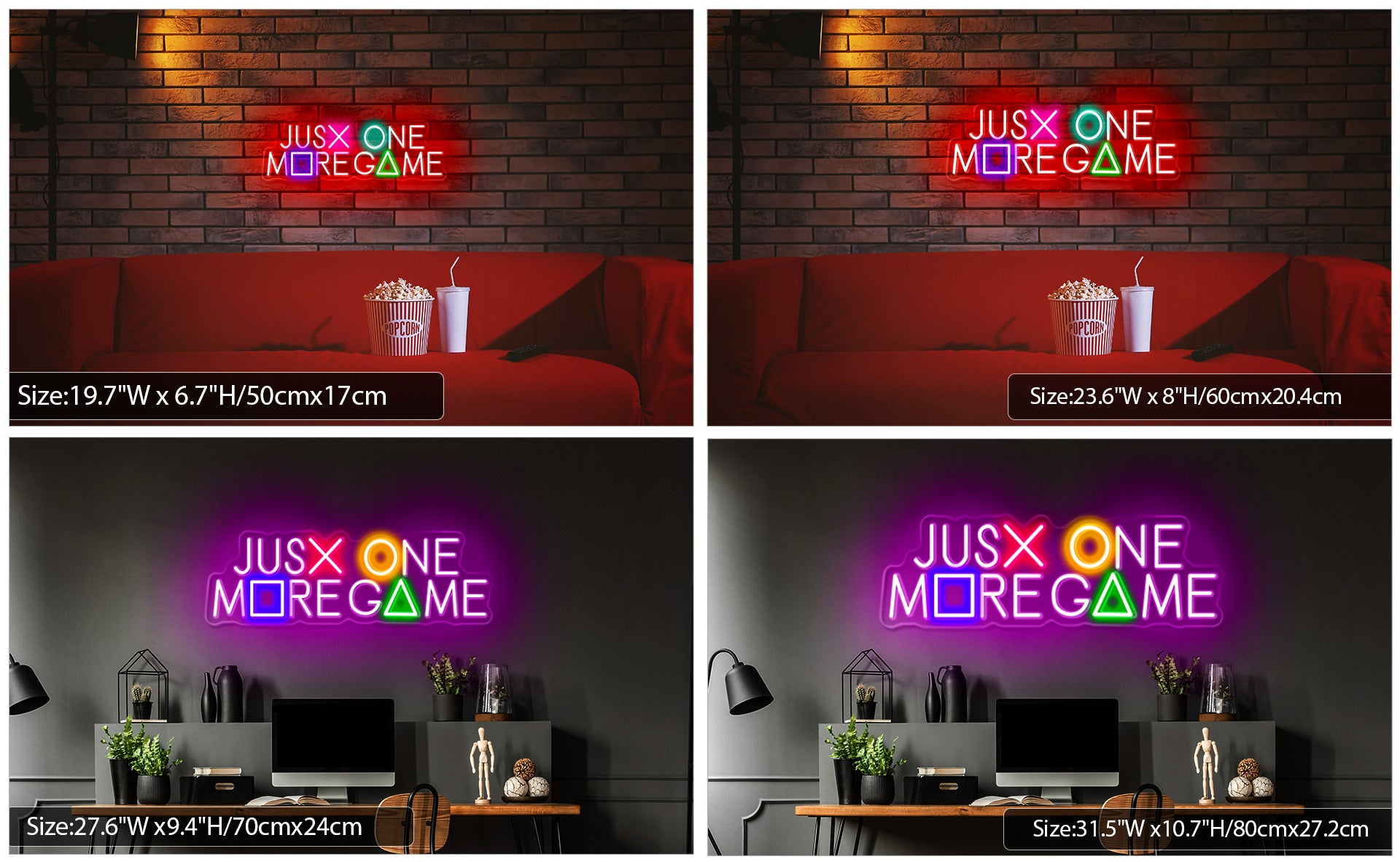 'Just one more game' Neon Sign