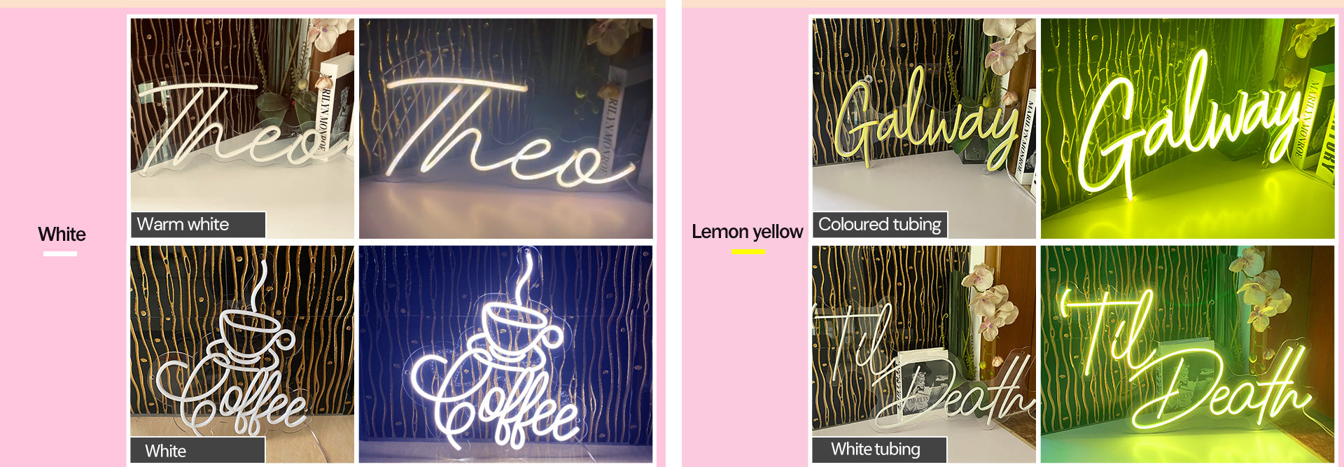 white and lemon yellow colour