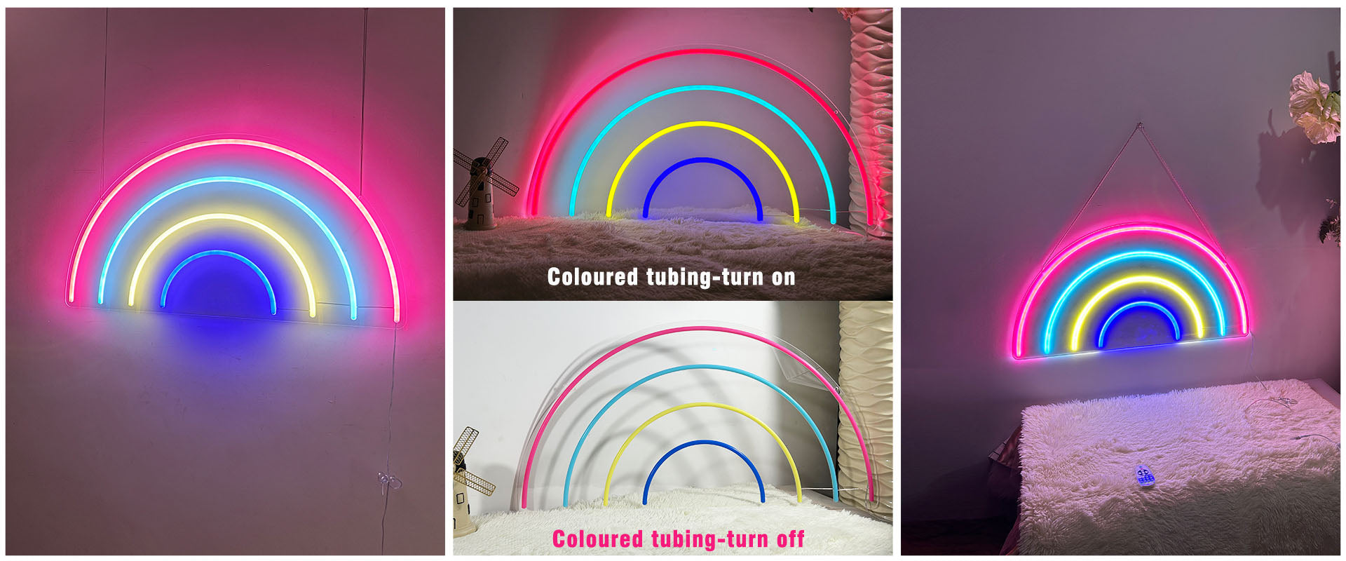 Rainbow led neon signs