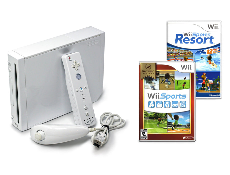 Nintendo Wii Console White Wii Sports And Wii Sports Resort Renewed Voomwa