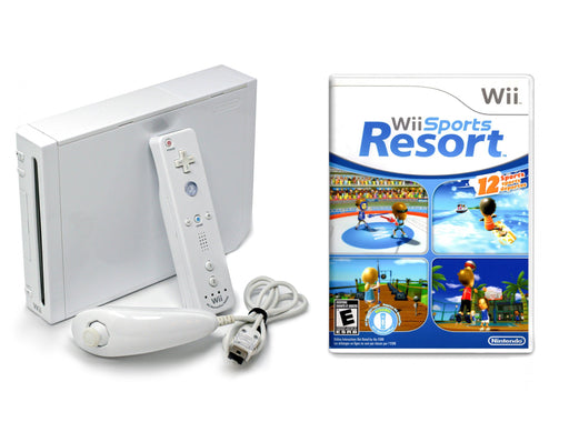 Restored Nintendo Wii - Limited Edition Sports Resort Pak - game console -  black - Wii Sports, Wii Sports Resort - with Wii MotionPlus (Refurbished) 
