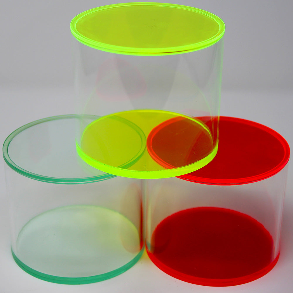 Colour tinted acrylic pot stack | Plastock