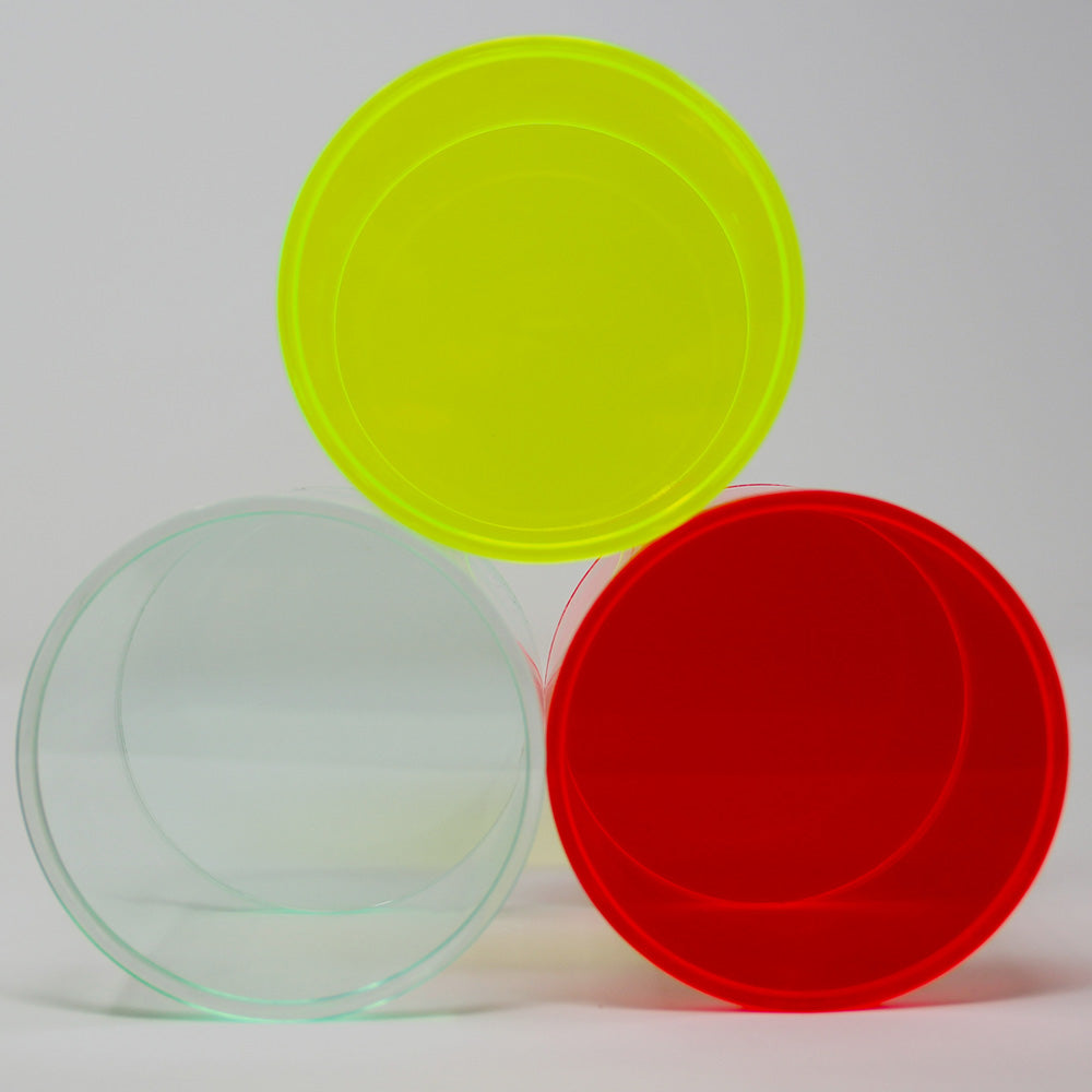 Colour tinted acrylic pot stack | Plastock