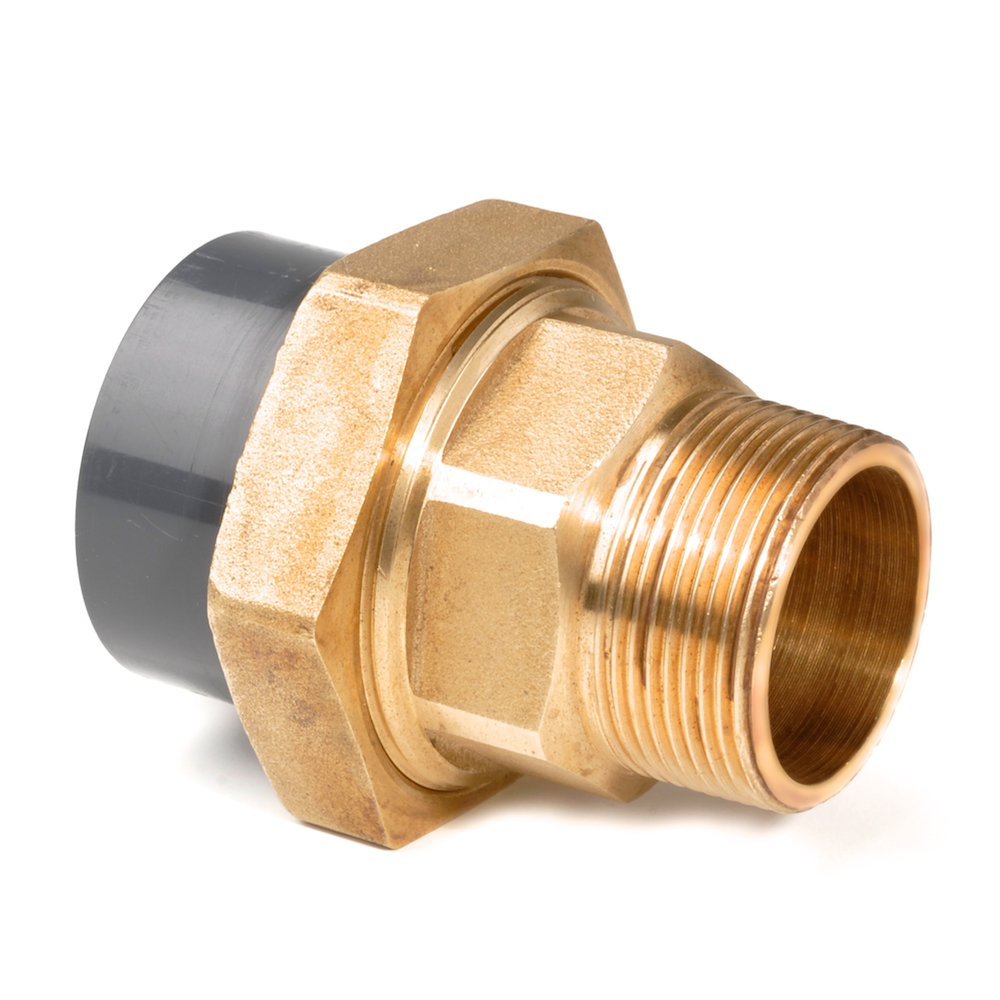 PVCu Composite Union Plain-BSP Female Brass Thread Adaptor Inch Fittin