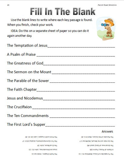 Bible Drill Green Cycle PDF Study Guide (KJV, ESV, or CSB) | Parent ...