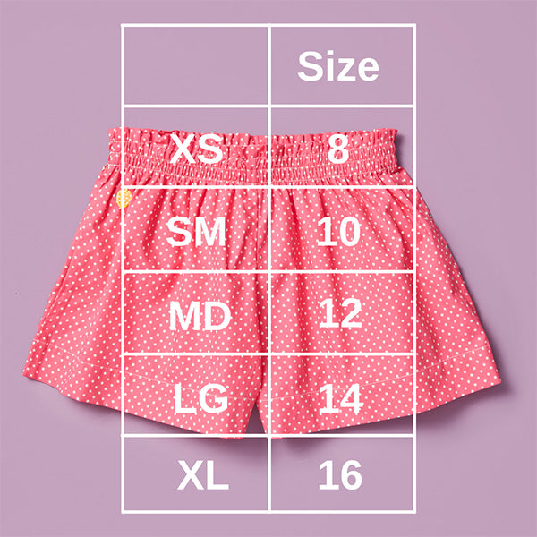 Rozie Short Size Chart