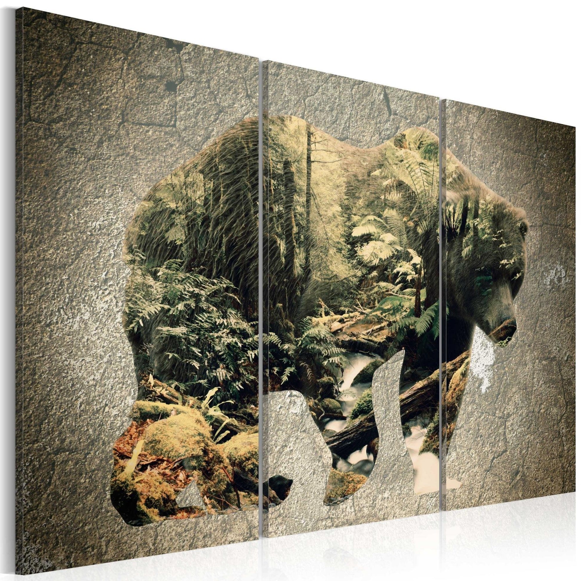Canvas Print - The Bear in the Forest - www.trendingbestsellers.com