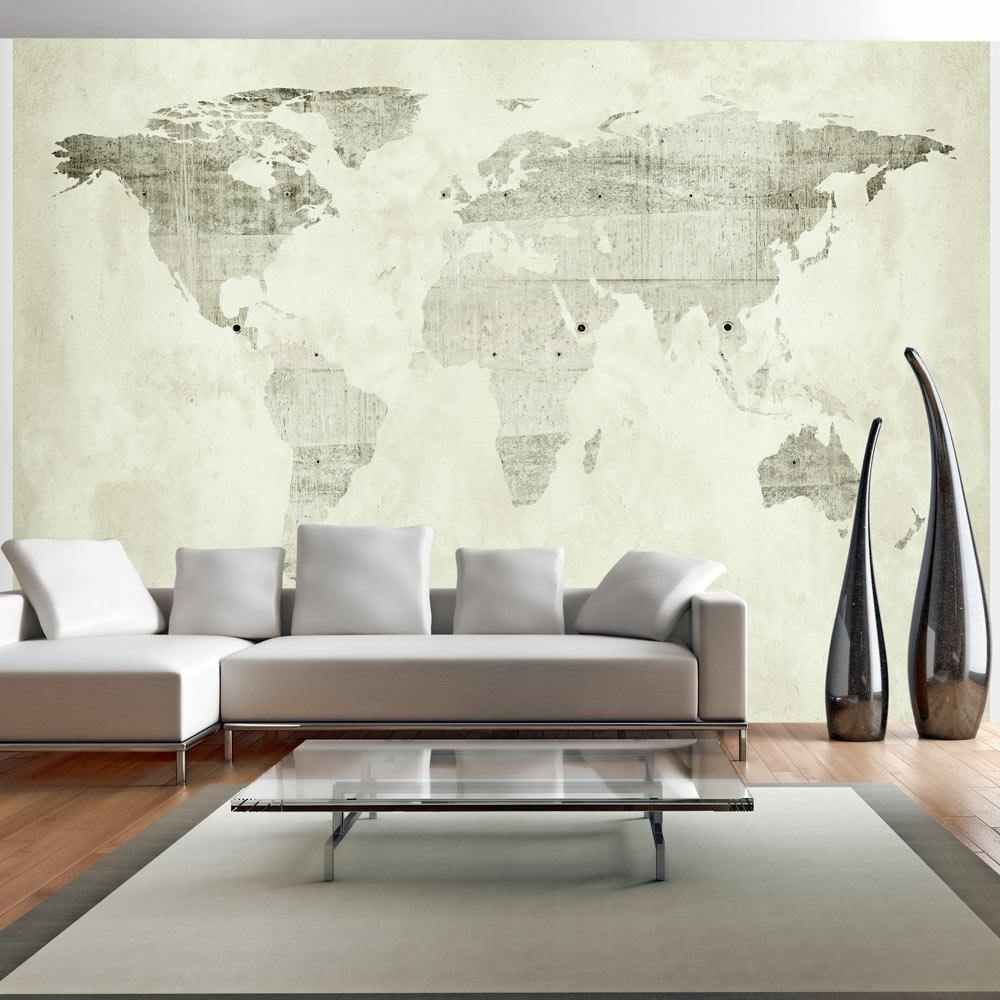 Peel and stick wall mural - Green continents - www.trendingbestsellers.com