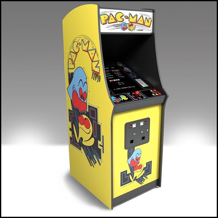 pac man machine size