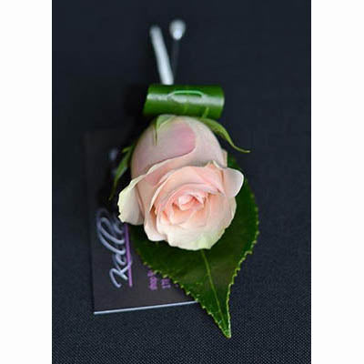 Oaks Day pink rose buttonhole
