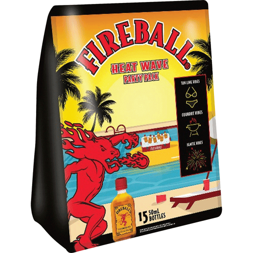 FIREBALL CINNAMON WHISKY PARTY BUCKET 20 PACK 50ML – Banks Wines