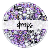 purple resin drops