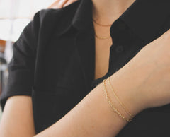 permanent welded bracelets yellow gold
