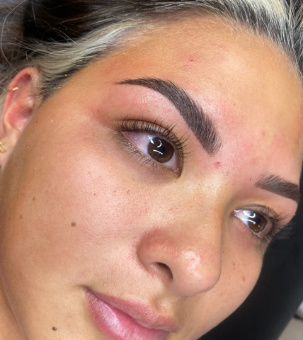 Completed Eyebrow Tint on Model | LashLift Store