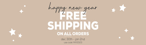 Happy New Year Free Shipping Banner