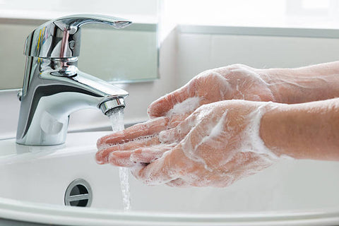 Model washing hands | LashLift Store