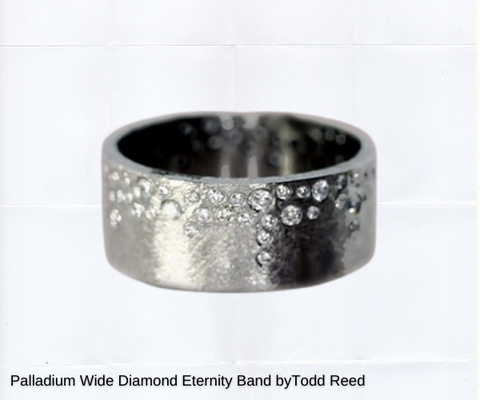 unique flush gypsy set ring in palladium white gold by todd reed