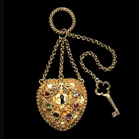 Victorian ‘REGARD’ Locket ca.1840, Image via The Victoria and Albert Museum